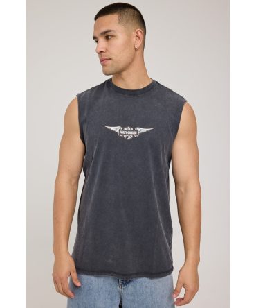Harley-davidson SL Wings FB B&S Muscle Vintage Black
