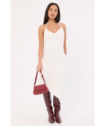 Perfect Stranger Arabella Asym Midi Dress Cream