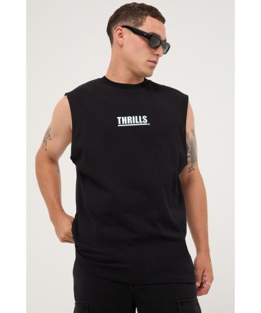 Thrills Logic Merch Fit Muscle Tee Black