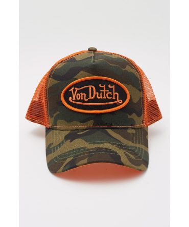 Von Dutch Camo Trucker 270 Green Camo/Orange