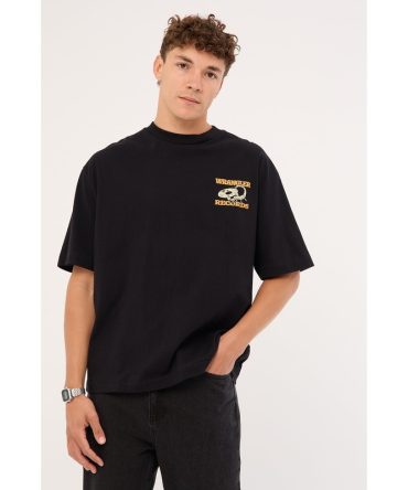 Wrangler Records Boxcar Tee Black