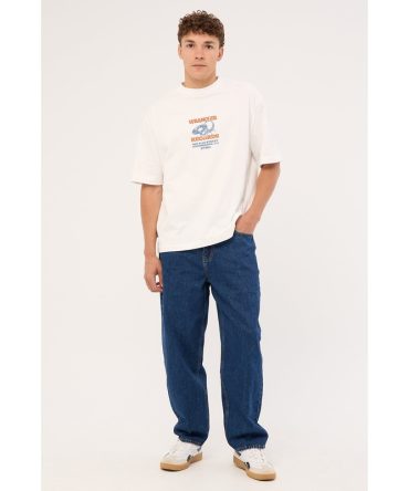 Wrangler Scratch Boxcar Tee White