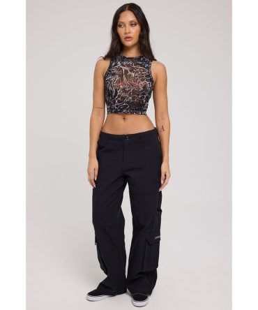 Worship United Canvas Cargo Pant Black