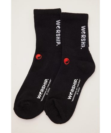 Worship Women’s Core 2 Pack Socks Black