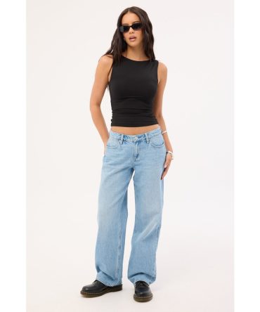 Wrangler Low Bella Baggy Jean Ocean Blue