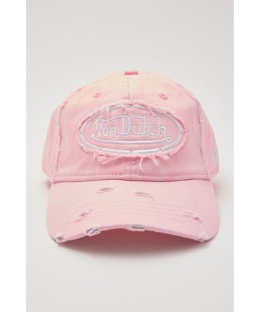 Von Dutch Washed Pink Dad Cap Pink