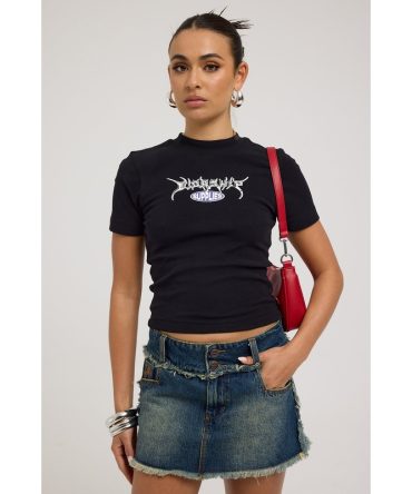 Worship Destroyed 00’s Mini Skirt Down In The Dirt