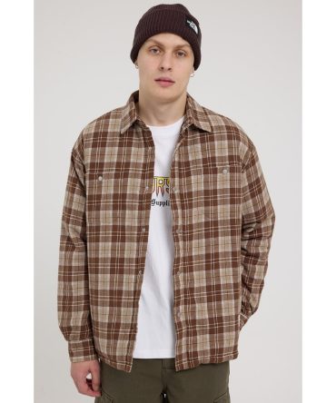 Worship Royale Quilted Shacket Major Brown