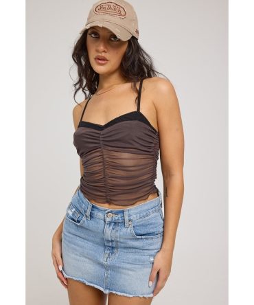 Von Dutch Von Dutch Denim Mini Skirt Light Blue