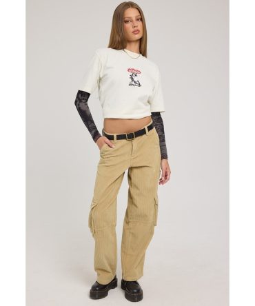 Worship Podium Cord Cargo Pant Faded Khaki