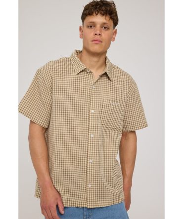 Xlarge Cab Check SS Shirt Tan