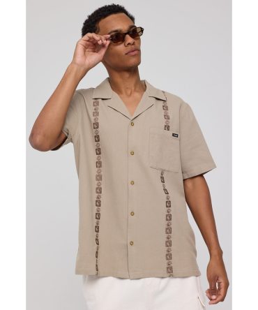Wrangler Resort Waffle Shirt YinYang Sand
