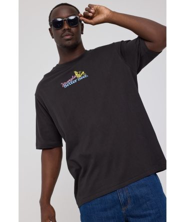 Wrangler Thirsty Slacker Tee Worn Black Worn Black