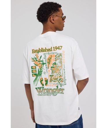 Wrangler Wattle Slacker Tee White