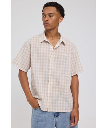 Xlarge 91 Oxford SS Shirt Tan/White