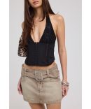 Worship Punter Sloucher Jean Black Rinse