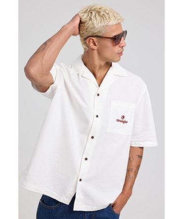 Wrangler Box Resort Shirt White