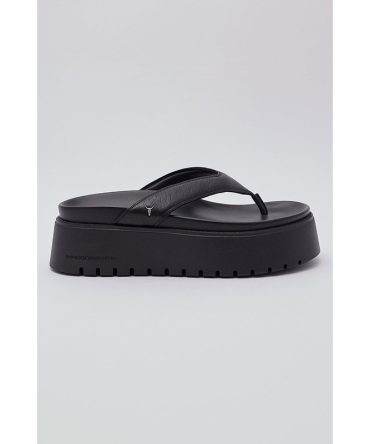 Windsor Smith Tomorrow Flatform Wedge Black