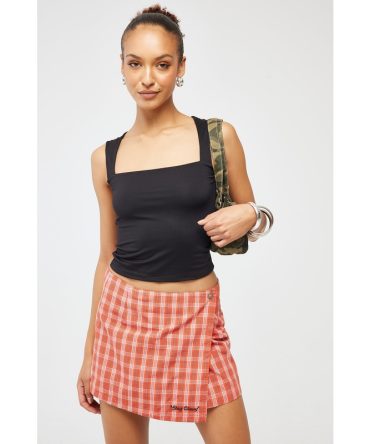 Worship Class Micro Wrap Skirt Tomato Red