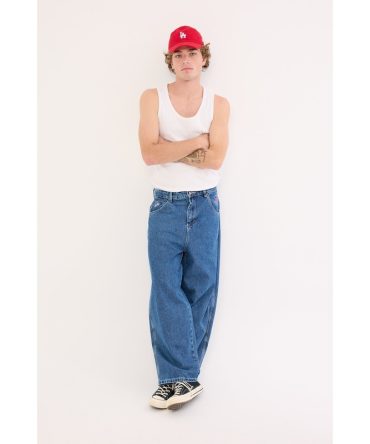 Worship Panorama Dozer Jean Worn Blue Rinse