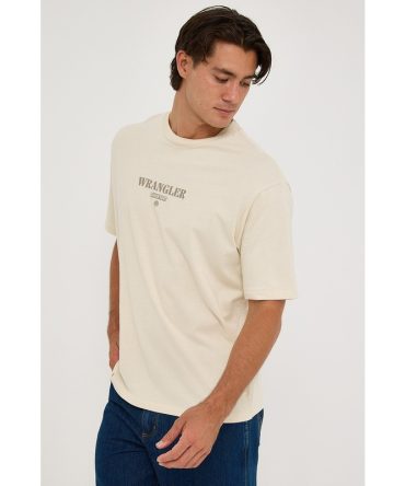 Wrangler Parlour Slacker Tee Ecru