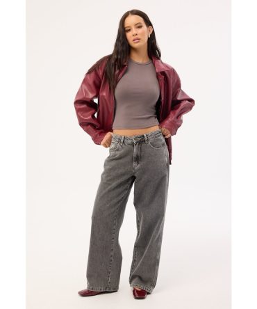 Worship Eternal Sloucher Jean Raged Grey Black