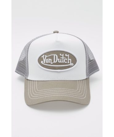 Von Dutch Grey & White Trucker White/Grey
