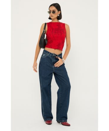 Worship Cute But Psycho Big Baggy Jean Dirty Midnight