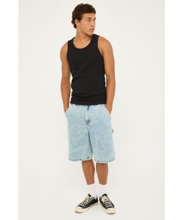 Xlarge Denim Work Short Bleach Indigo