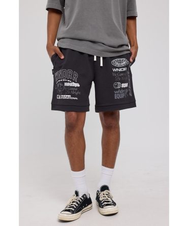Wndrr Represent Tech Trackshort Faded Black