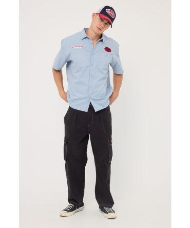 Worship Lonestar Elastic Cargo Pant Black Rinse