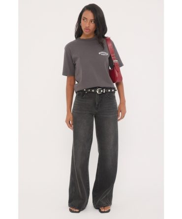 Worship Sweeper Jean Dirty Black