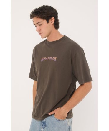 Wrangler Crush Boxcar Tee Dark Slate