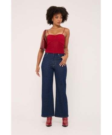 Wrangler Hi Bells Petite Jean Inkspot
