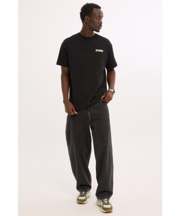 Xlarge Slanted Chenille Tee Solid Black