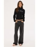 Worship Lounger Jean Black Rinse