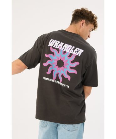 Wrangler Sixth Sun Slacker Tee Worn Black