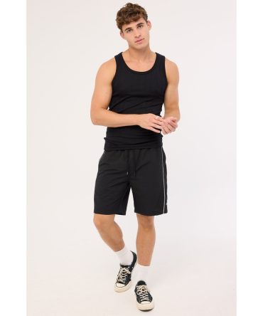 Worship Shooter Elastic Waist Boardshort Black