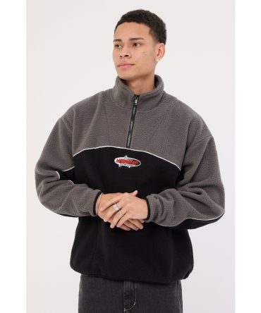 Worship Striker Quarter Zip Polar Fleece Black