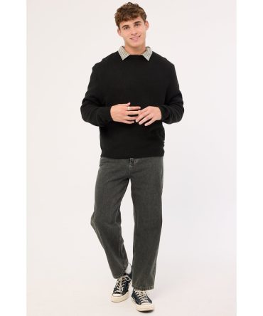 Xlarge 91 Star Knit Sweater Black