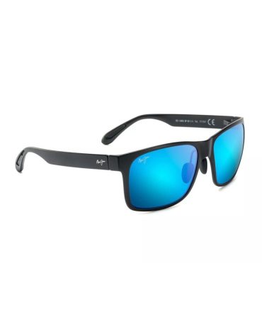 B432-2M Red sands matte black blue hawaii polarised