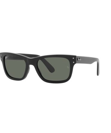 RB2283 901/58 (55) MR BURBANK BLACK/GREEN POLARISED LENS