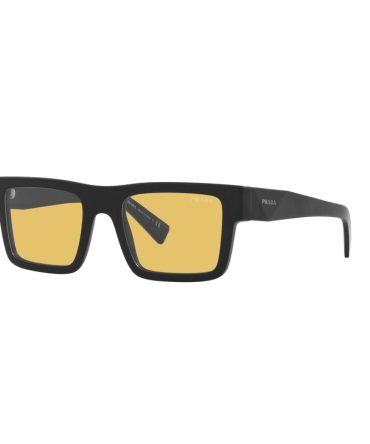 SPR19WS 1BO0B7 MATTE BLACK/YELLOW LENS