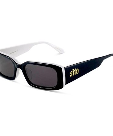 ELECTRO VISION BLACK WHITE/SMOKEY GREY LENS