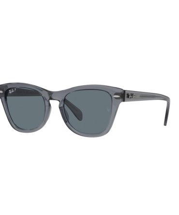 RB0707S 66413R (50) Trans Grey Polarised dark blue lens