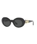 WD004/CLR Unisex Plastic Medium Square Frame w/ Bamboo Temples and Clear Lens
