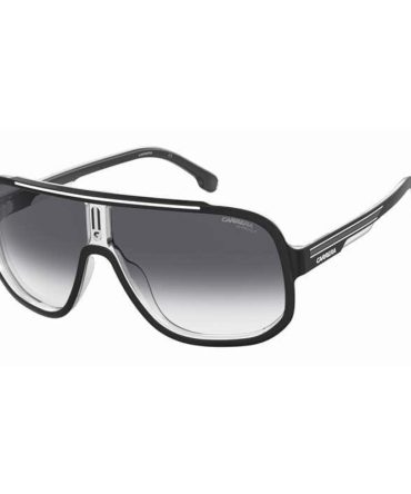Carrera 1058/S 80s black white/grey gradient lens