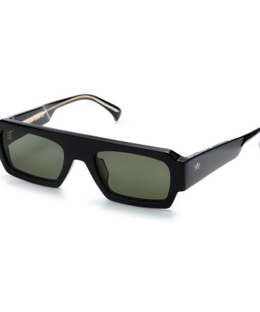 HOWIE LARGE  BLACK/BRIT GREEN LENS