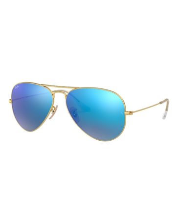 RB3025 112/17 (58)  MATTE ARISTA/BLUE MIRROR LENS
