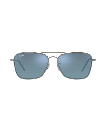 RBR0102S 004/GA (58) CARAVAN REVERSE GUNMETAL/DARK GREY MIRROR TURQUOISE LENS